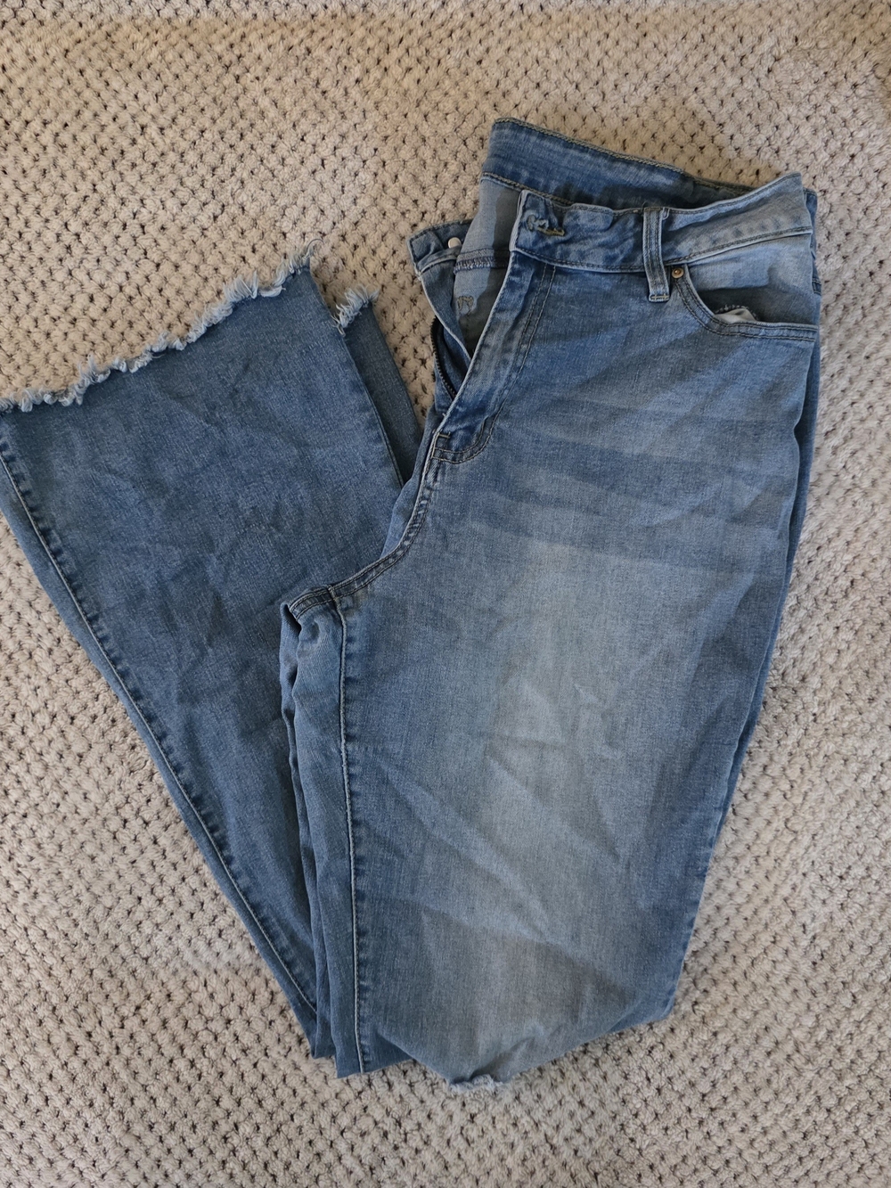 YMI Light Blue High-Rise Flare Jeans